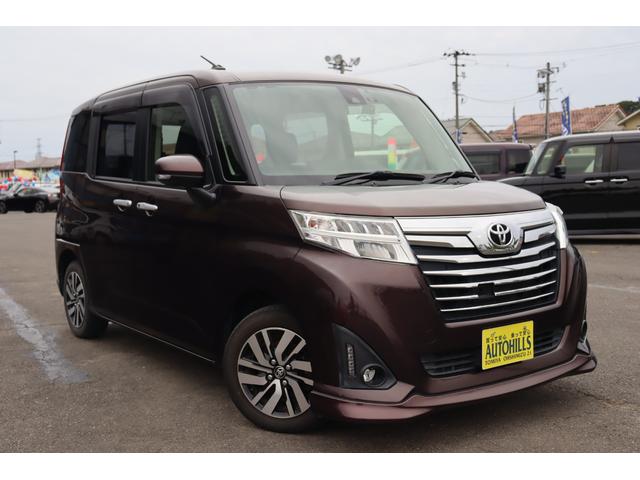 ルーミー カスタムG S 車検整備付 1年保証付 走行距離無制限 4WD スマートキー プッシュスタート アイドリングストップ オートクルーズ ETC LEDライト 両側パワースライドドア フルセグナビ ドラレコ 14アルミ(5枚目)