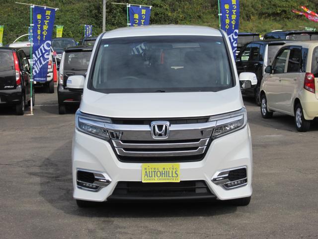 ステップワゴンスパーダ スパーダ 純正9インチフルセグナビ/ブルートゥース/フリップダウンモニター/バックカメラ LEDヘッドライト/スマートキー&プッシュスタート/エンジンスターター/電動スライドドア 後期モデル(2枚目)