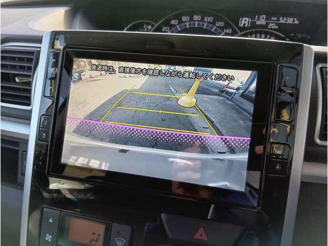 タント カスタムRS トップエディションSA スマートアシスト 両側電動スライドドア エコアイドル 純正8V型ナビ フルセグTV DVD再生 Bluetooth Bカメラ HIDヘッドライト ハーフレザーシート 純正15インチAW 保証付き(5枚目)