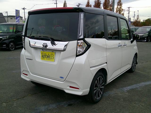 ルーミー カスタムG-T 登録済み未使用車 コンフォートパッケージ 9インチディスプレイオーディオ フルセグTV パノラミックビューパッケージ 両側電動スライドドア LEDヘッドライト 衝突軽減ブレーキ レーンアシスト(11枚目)