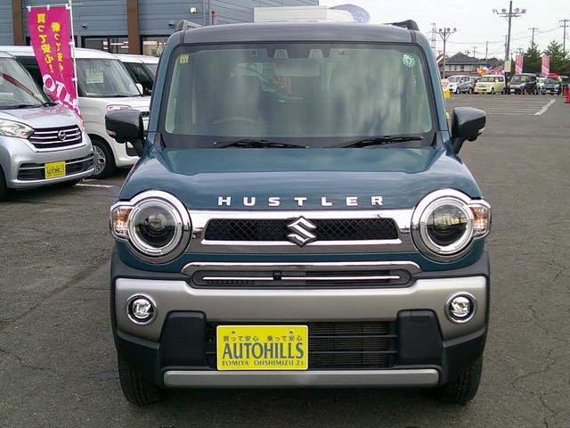 ハスラー Ｊスタイル　全方位モニター付き９インチナビ　フルセグＴＶ　ＴＶキャンセラー　ＥＴＣ２．０　ドライブレコーダー　シートヒーター　ＬＥＤヘッドライト　ＬＥＤフォグランプ　衝突軽減ブレーキ　横滑り防止　レーンアシスト（3枚目）