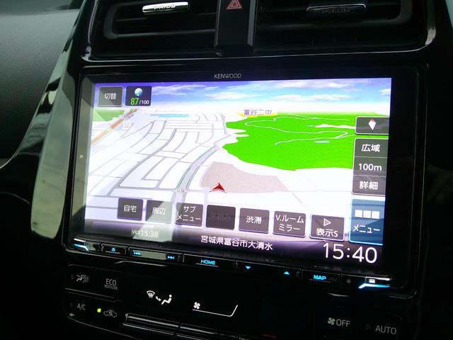 プリウス ＳセーフティプラスＩＩ　４ＷＤ　トヨタセイフティセンス　ＥＴＣ　ドラレコ　ＬＥＤアクセサリーランプ　ブラインドスポットモニター　ケンウッド９インチカーナビ　バックカメラ　クルーズコントロール　モデリスタアルミホイール　禁煙車（26枚目）