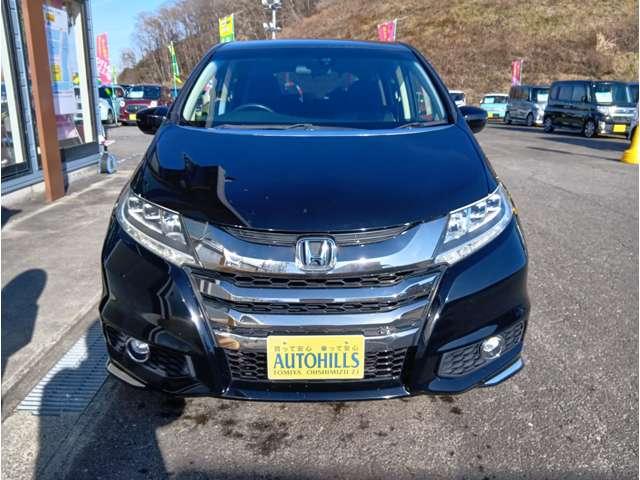 オデッセイ アブソルート・ＥＸ　シティブレーキアクティブシステム　純正８インチＨＤＤナビ　フルセグ　Ｂｌｕｅｔｏｏｔｈ　後席モニター　バックカメラ　ＥＴＣ　純正エンジンスターター　クルコン　ＢＳＭ　ハーフレザーシート　純正１８ＡＷ（12枚目）