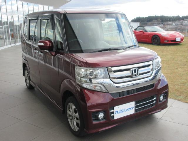 Ｎ－ＢＯＸカスタム Ｇ・Ｌパッケージ　４ＷＤ／純正ナビ／フルセグＴＶ／バックカメラ／シートヒーター／プッシュスタート／スマートキー／ステアリングスイッチ／ＨＩＤヘッドライト／オートライト／フォグライト／両側電動スライドドア／電動格納ミラー（3枚目）