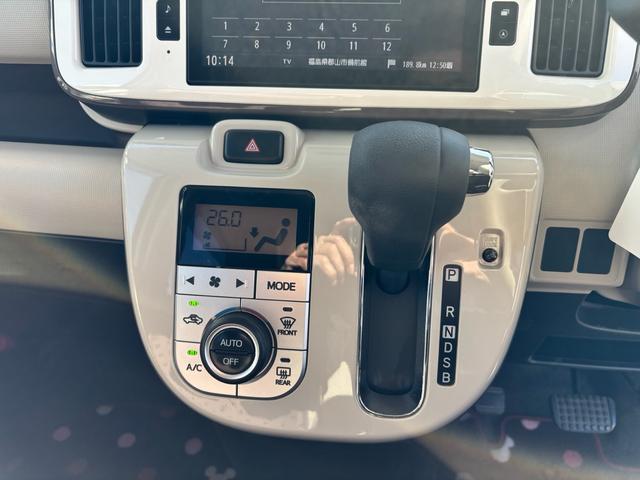 ムーヴキャンバス Ｇメイクアップ　ＳＡＩＩＩ　８インチナビフルセグ　アラウンドビューカメラ　両側パワースライドドア　プッシュスタート　シートカバー　スマアシＩＩＩ　オートエアコン　ベージュツートン（9枚目）