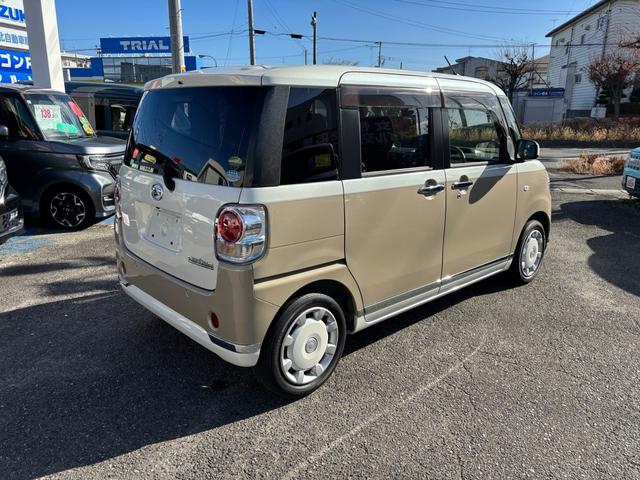 ムーヴキャンバス Ｇメイクアップ　ＳＡＩＩＩ　８インチナビフルセグ　アラウンドビューカメラ　両側パワースライドドア　プッシュスタート　シートカバー　スマアシＩＩＩ　オートエアコン　ベージュツートン（16枚目）