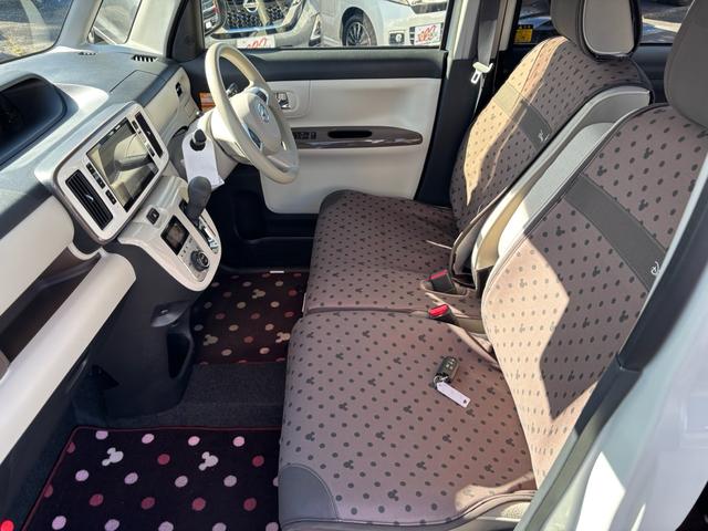 ムーヴキャンバス Ｇメイクアップ　ＳＡＩＩＩ　８インチナビフルセグ　アラウンドビューカメラ　両側パワースライドドア　プッシュスタート　シートカバー　スマアシＩＩＩ　オートエアコン　ベージュツートン（24枚目）