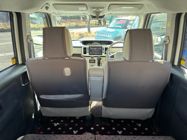 ムーヴキャンバス Ｇメイクアップ　ＳＡＩＩＩ　８インチナビフルセグ　アラウンドビューカメラ　両側パワースライドドア　プッシュスタート　シートカバー　スマアシＩＩＩ　オートエアコン　ベージュツートン（28枚目）