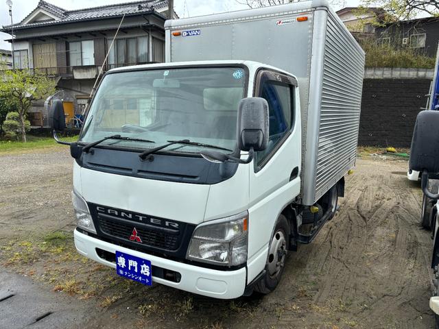 キャンター 超低床ＳＡ　積載２ｔ／２０００ｋｇ／アルミバン／箱車／サイド扉無し／リヤ観音開き／低床／超低床／３０００ｃｃ／ラッシングレール２段／３ペダル／５ＭＴ／関東仕入れ／箱高さ１７８／標準／（2枚目）