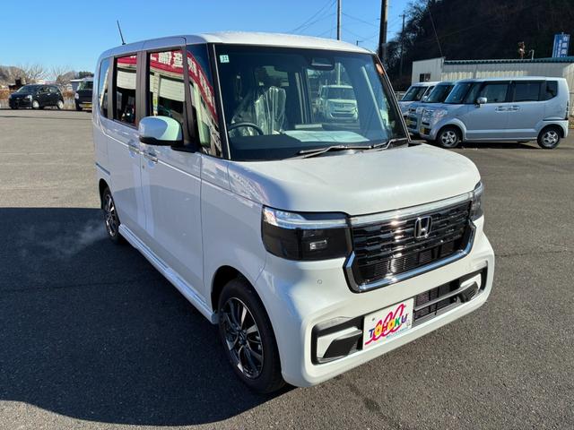 Ｎ－ＢＯＸカスタム ベースグレード　純正ナビ　フルセグＴＶ　左パワースライドア　ホンダセンシング　バックカメラ　スマートキー　ＬＥＤヘッドライトシートヒーター　電動パーキング（3枚目）