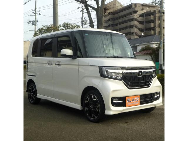 Ｎ－ＢＯＸカスタム Ｇ・Ｌターボホンダセンシング　４ＷＤ　両側電動ドア　軽度冠水歴有ルームクリーニング済　純正ＳＤナビ　衝突被害軽減システム　ハーフレザーシート　スマートキー　ＬＥＤヘッド　ビルトインＥＴＣ　レーダークルコン　純正１５インチアルミ（6枚目）