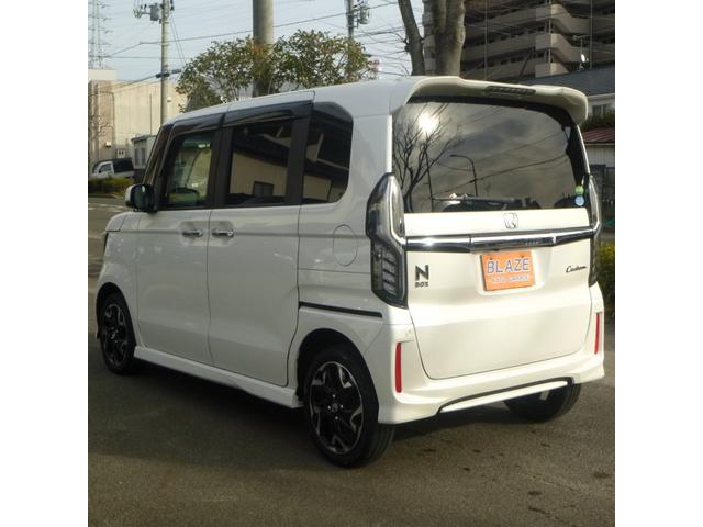 Ｎ－ＢＯＸカスタム Ｇ・Ｌターボホンダセンシング　４ＷＤ　両側電動ドア　軽度冠水歴有ルームクリーニング済　純正ＳＤナビ　衝突被害軽減システム　ハーフレザーシート　スマートキー　ＬＥＤヘッド　ビルトインＥＴＣ　レーダークルコン　純正１５インチアルミ（7枚目）