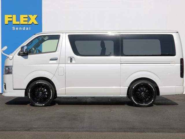 ハイエースバン ロングスーパーGL ダークプライムS 登録済み未使用車ダークプライムS ビックX11インチデカナビ ETC 両側パワースライドドア ベットキット デルフ06アルミホイル18インチ パラダタイヤ オメガLEDテール(5枚目)