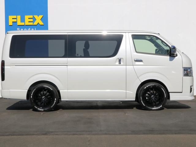 ハイエースバン ロングスーパーGL ダークプライムS 登録済み未使用車ダークプライムS ビックX11インチデカナビ ETC 両側パワースライドドア ベットキット デルフ06アルミホイル18インチ パラダタイヤ オメガLEDテール(6枚目)