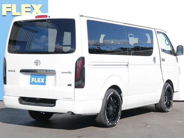 ハイエースバン ロングスーパーGL ダークプライムS 登録済み未使用車ダークプライムS ビックX11インチデカナビ ETC 両側パワースライドドア ベットキット デルフ06アルミホイル18インチ パラダタイヤ オメガLEDテール(7枚目)