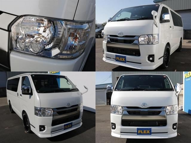 ハイエースバン ロングスーパーGL ダークプライムS 登録済み未使用車ダークプライムS ビックX11インチデカナビ ETC 両側パワースライドドア ベットキット デルフ06アルミホイル18インチ パラダタイヤ オメガLEDテール(10枚目)