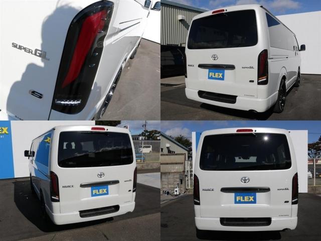 ハイエースバン ロングスーパーGL ダークプライムS 登録済み未使用車ダークプライムS ビックX11インチデカナビ ETC 両側パワースライドドア ベットキット デルフ06アルミホイル18インチ パラダタイヤ オメガLEDテール(11枚目)