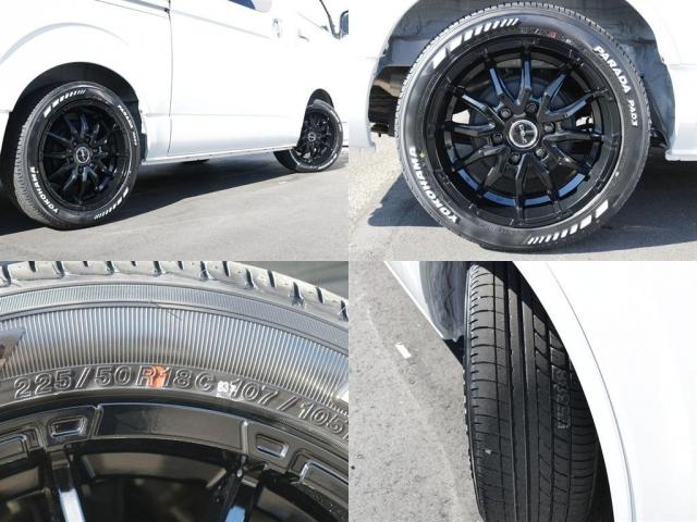 ハイエースバン ロングスーパーGL ダークプライムS 登録済み未使用車ダークプライムS ビックX11インチデカナビ ETC 両側パワースライドドア ベットキット デルフ06アルミホイル18インチ パラダタイヤ オメガLEDテール(20枚目)