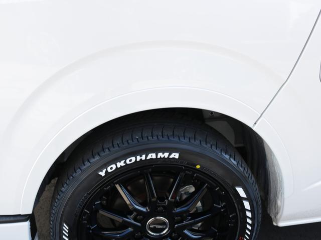 ハイエースバン ロングスーパーGL ダークプライムS 登録済み未使用車ダークプライムS ビックX11インチデカナビ ETC 両側パワースライドドア ベットキット デルフ06アルミホイル18インチ パラダタイヤ オメガLEDテール(25枚目)
