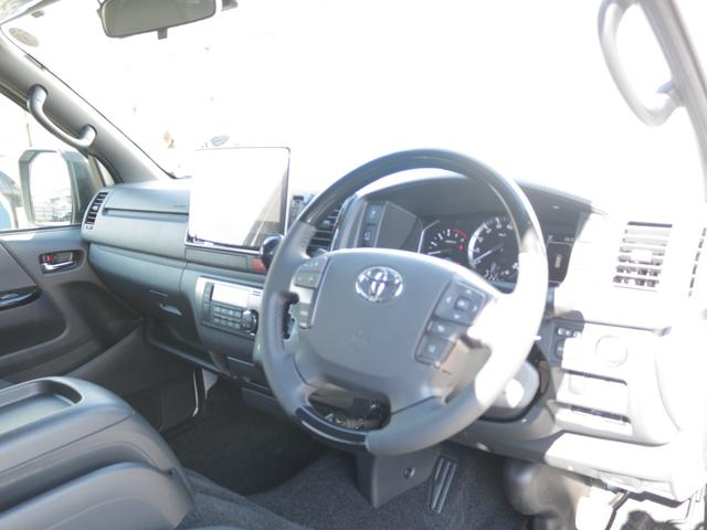 ハイエースバン ロングスーパーGL ダークプライムS 登録済み未使用車ダークプライムS ビックX11インチデカナビ ETC 両側パワースライドドア ベットキット デルフ06アルミホイル18インチ パラダタイヤ オメガLEDテール(39枚目)