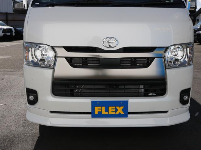 ハイエースバン ロングスーパーGL ダークプライムS 登録済み未使用車ダークプライムS ビックX11インチデカナビ ETC 両側パワースライドドア ベットキット デルフ06アルミホイル18インチ パラダタイヤ オメガLEDテール(42枚目)