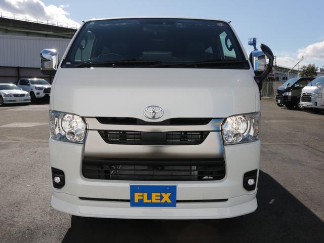 ハイエースバン ロングスーパーGL ダークプライムS 登録済み未使用車ダークプライムS ビックX11インチデカナビ ETC 両側パワースライドドア ベットキット デルフ06アルミホイル18インチ パラダタイヤ オメガLEDテール(43枚目)