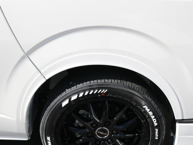 ハイエースバン ロングスーパーGL ダークプライムS 登録済み未使用車ダークプライムS ビックX11インチデカナビ ETC 両側パワースライドドア ベットキット デルフ06アルミホイル18インチ パラダタイヤ オメガLEDテール(67枚目)