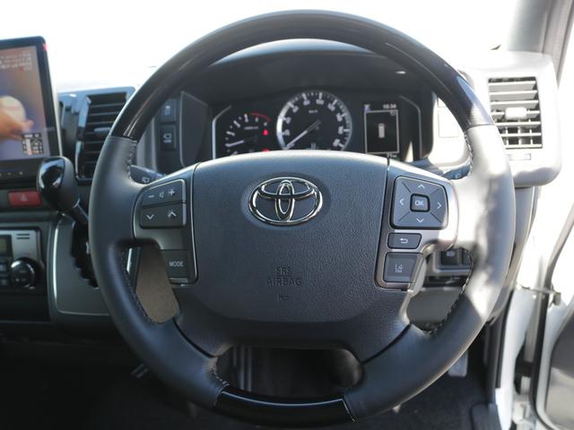 ハイエースバン ロングスーパーGL ダークプライムS 登録済み未使用車ダークプライムS ビックX11インチデカナビ ETC 両側パワースライドドア ベットキット デルフ06アルミホイル18インチ パラダタイヤ オメガLEDテール(72枚目)