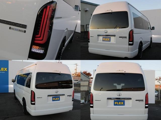 ハイエースワゴン グランドキャビン　ファインテックツアラー　キャプテンシート４脚×ロングスライドレール　ビックＸ１１インチナビ＆フリップダウンモニター　寒冷地仕様　ティーフォーススポイラー　オーバーフェンダー　ＬＥＤテールランプ　アルミホイル（11枚目）