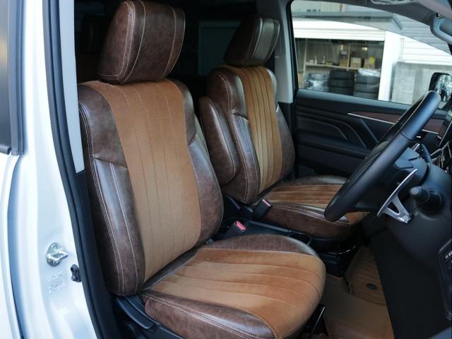 デリカＤ：５ Ｍ　オフロードカスタム＆ビックエックスメカレスナビ　フリップダウンモニター　ＭＫＷ１６インチアルミホイル　ヒッチメンバー　ＡＲＢサイドオーニング　ルーフキャリア　シートカバー（3枚目）