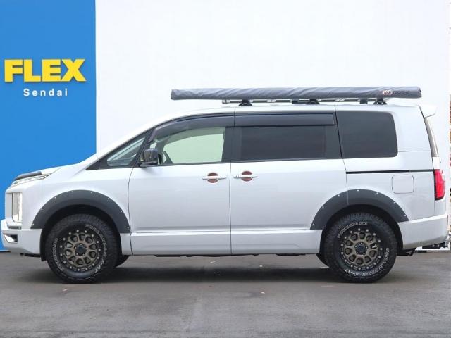 デリカＤ：５ Ｍ　オフロードカスタム＆ビックエックスメカレスナビ　フリップダウンモニター　ＭＫＷ１６インチアルミホイル　ヒッチメンバー　ＡＲＢサイドオーニング　ルーフキャリア　シートカバー（5枚目）