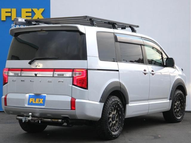 デリカＤ：５ Ｍ　オフロードカスタム＆ビックエックスメカレスナビ　フリップダウンモニター　ＭＫＷ１６インチアルミホイル　ヒッチメンバー　ＡＲＢサイドオーニング　ルーフキャリア　シートカバー（7枚目）