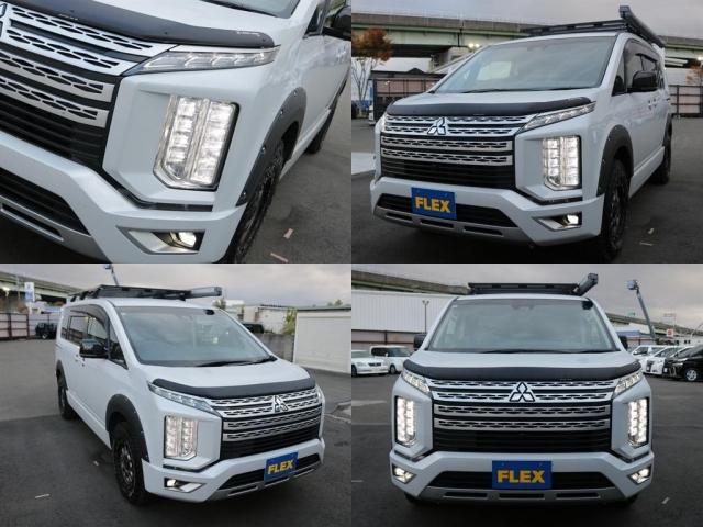 デリカＤ：５ Ｍ　オフロードカスタム＆ビックエックスメカレスナビ　フリップダウンモニター　ＭＫＷ１６インチアルミホイル　ヒッチメンバー　ＡＲＢサイドオーニング　ルーフキャリア　シートカバー（10枚目）