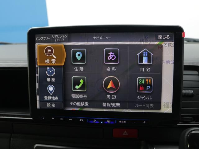 ハイエースバン スーパーＧＬ　ダークプライムＩＩ　アルパインビッグＸ１１インチナビ　ブラックエディション　便利な収納ラック　　デルフィーノラインフロントスポイラー　デルフィーノラインオーバーフェンダー　デルフ０６　アルミホイール　床板パネル（52枚目）