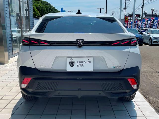 408 GTハイブリッド PHEV マトリックスLED ハーフレザー ACC 衝突軽減B カープレイ アンドロイドオート 360度カメラ 車線逸脱警報 障害物センサー アテンションアラート 電動リアゲート 純正19AW(5枚目)