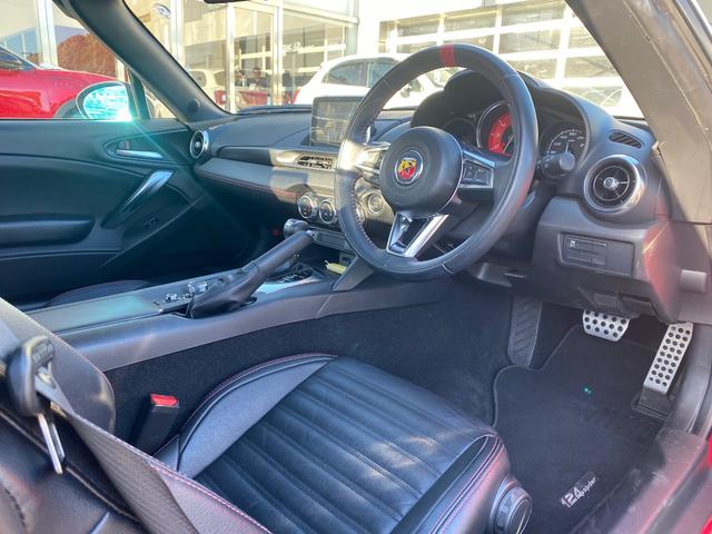 アバルト124 スパイダー ベースグレード レコードモンツァ 純正フルセグナビ バックカメラ ドライブレコーダー 純正17インチAW LEDライト ソフトトップ プッシュスタート シートヒーター パドルシフト Bluetooth接続 ETC(9枚目)