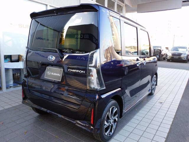 シフォン カスタムR スマートアシスト SDナビ Rカメラ SDナビ リヤビューカメラ LEDアクセサリーライナー キーレスアクセス&プッシュスタート オートエアコン リヤ左右パワースライドドア シートヒーター(3枚目)