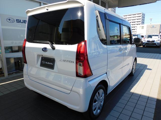 シフォン G スマートアシスト キーレスアクセス&プッシュスタート オートエアコン 電動パーキングブレーキ ホイールキャップ付14インチスチールホイール オートライト リヤ両側パワースライドドア(3枚目)