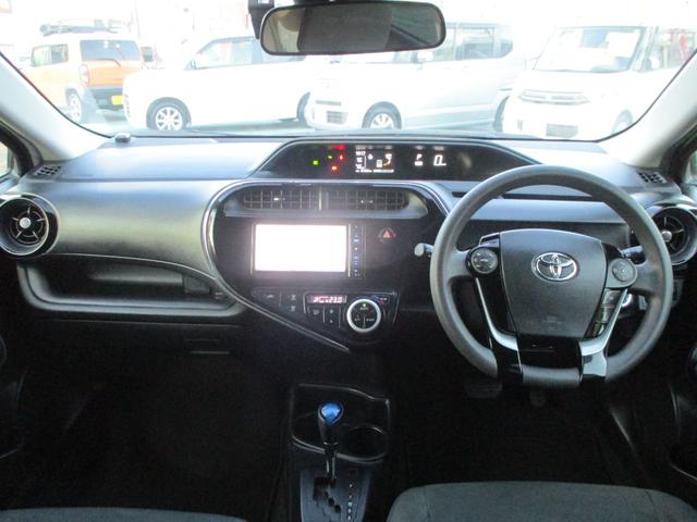 アクア S トヨタセーフティーセンス スマートキー&プッシュスタート 社外ナビ フルセグTV バックモニター DVDビデオ再生&Bluetoothオーディオ 純正ドライブレコーダー ETC(2枚目)