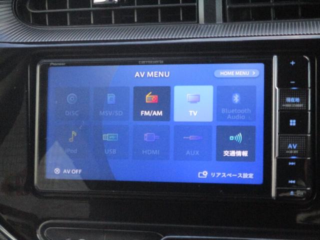 アクア S トヨタセーフティーセンス スマートキー&プッシュスタート 社外ナビ フルセグTV バックモニター DVDビデオ再生&Bluetoothオーディオ 純正ドライブレコーダー ETC(7枚目)