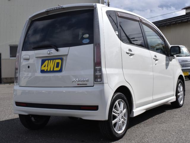 ムーヴ カスタム　Ｘリミテッド４ＷＤ　オートエアコン／パワステ／ＨＩＤライト／ベンチシート／フルフラット／パワーウィンドウ／運転席エア／助手席エアバッグ／サイドエアバッグ／ＡＢＳ／スマートキー／盗難防止システム／保証付き（8枚目）