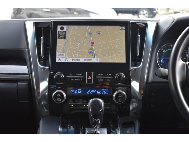 アルファードハイブリッド SR 4WD/モデリスタエアロ/メーカーOPナビ/JBLサウンドシステム/CD・DVD・BT・フルセグ/バックカメラ/黒革シート/両側電動スライドドア/ETC2.0/セーフティセンス/中古スタッドレスセット(16枚目)