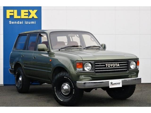 トヨタ ランドクルーザー８０ その他 ｖｘリミテッド ｒｅｎｏｃａ ６０丸目フェイス ナローボディー換装 ｎｅｗペイント 後期ディーゼルターボ ｄｅａｎ１６ａｗ ｂｆグッドリッチｋｏ２ オリジナルマフラー キャメルクラシックシートカバー ｎａｒｄｉステア 中古車