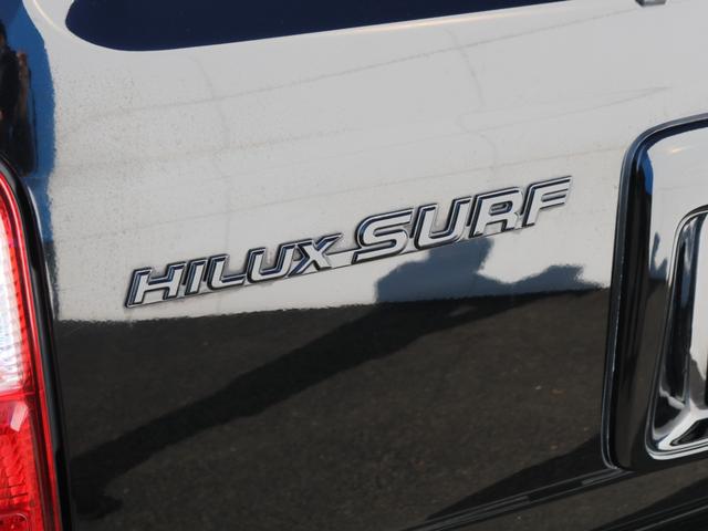 ハイラックスサーフ ＳＳＲ－Ｖ　ブラックナビゲーター　後期最終型　ノーマル車高　サイドステップレス　ＴＯＹＯＴＡ横文字グリル　リヤエンブレムマットブラック塗装　ＭＫＷ１７インチＡＷ　ＴＯＹＯオープンカントリータイヤ　イクリプス７インチナビ（33枚目）