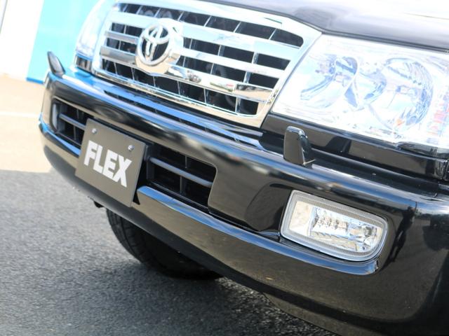 ランドクルーザー１００ ＶＸリミテッド　ブラックカラー全塗装済み　マルチレスナビ　社外ウッドステアリング　シグナス純正１８インチＡＷ　グッドイヤー２７５タイヤ　社外ヘッドライト　社外フォグランプ　社外メッキグリル　社外テールランプ（36枚目）