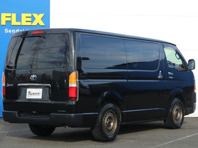 ハイエースバン スーパーＧＬ　ダークプライムＩＩ　Ｒｅｎｏｃａ　ＣｏａｓｔＬｉｎｅｓ　角目４灯　フロントバンパーメッキラッピング　マットブラック塗装　アルパインＢＩＧ－Ｘ　パノラミックビューモニター　ＨＤＭＩポート　ベットキット　シートカバー（53枚目）