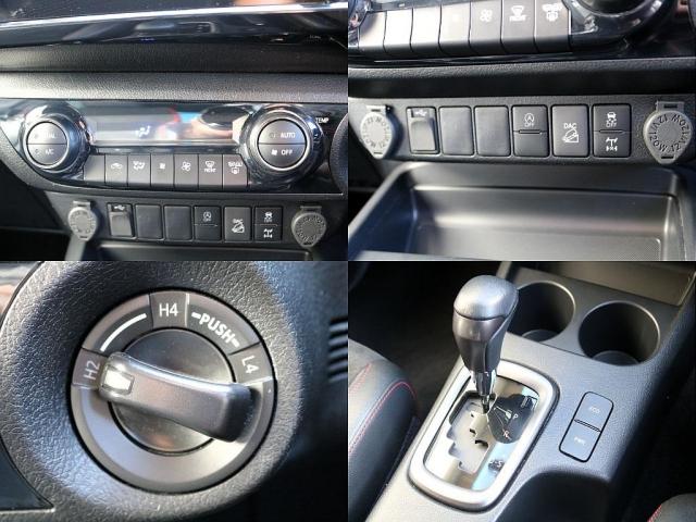 ハイラックス Ｚ　ＧＲスポーツ　フロント２インチリフトアップ　ソフトトノカバー　ベッドライナー　ＧＲマッドフラップ　ＧＲフロアマット　ＴＯＹＯＴＡデカール　サイドバイザー　ＲＡＹＳ１７ＡＷ　ＹＯＫＯＨＡＭＡジオランダー２７５ＭＴ（6枚目）