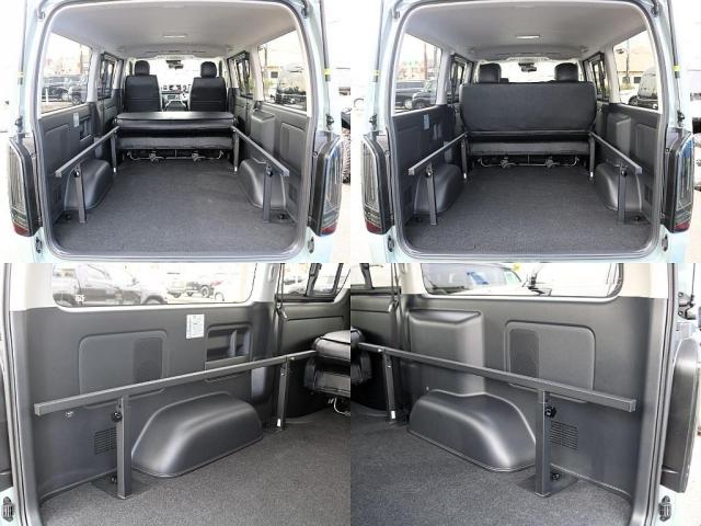 ハイエースバン ロングスーパーGL アースカラーパッケージ メッキパーツマットブラック塗装 ヘッドライトインナーブラック オーバーフェンダー Paw16AW ベッドキット シートカバー アルパインBIG-Xナビ ドラレコ HDMIポート(11枚目)