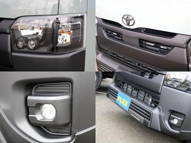 ハイエースバン ロングスーパーGL アースカラーパッケージ メッキパーツマットブラック塗装 ヘッドライトインナーブラック オーバーフェンダー Paw16AW ベッドキット シートカバー アルパインBIG-Xナビ ドラレコ HDMIポート(12枚目)