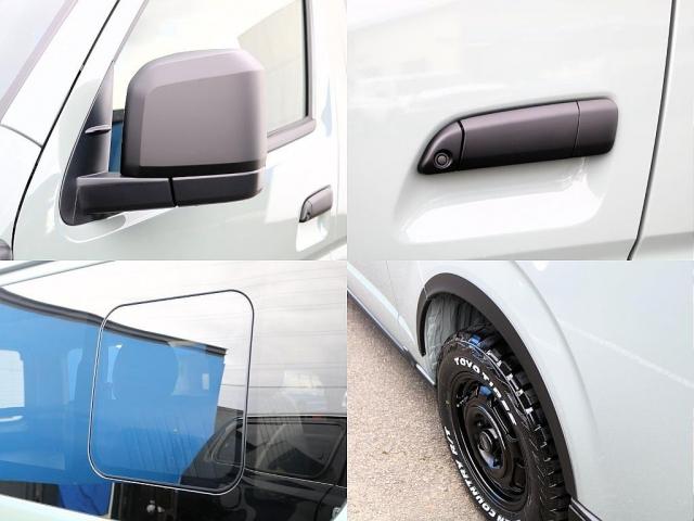 ハイエースバン ロングスーパーGL アースカラーパッケージ メッキパーツマットブラック塗装 ヘッドライトインナーブラック オーバーフェンダー Paw16AW ベッドキット シートカバー アルパインBIG-Xナビ ドラレコ HDMIポート(13枚目)